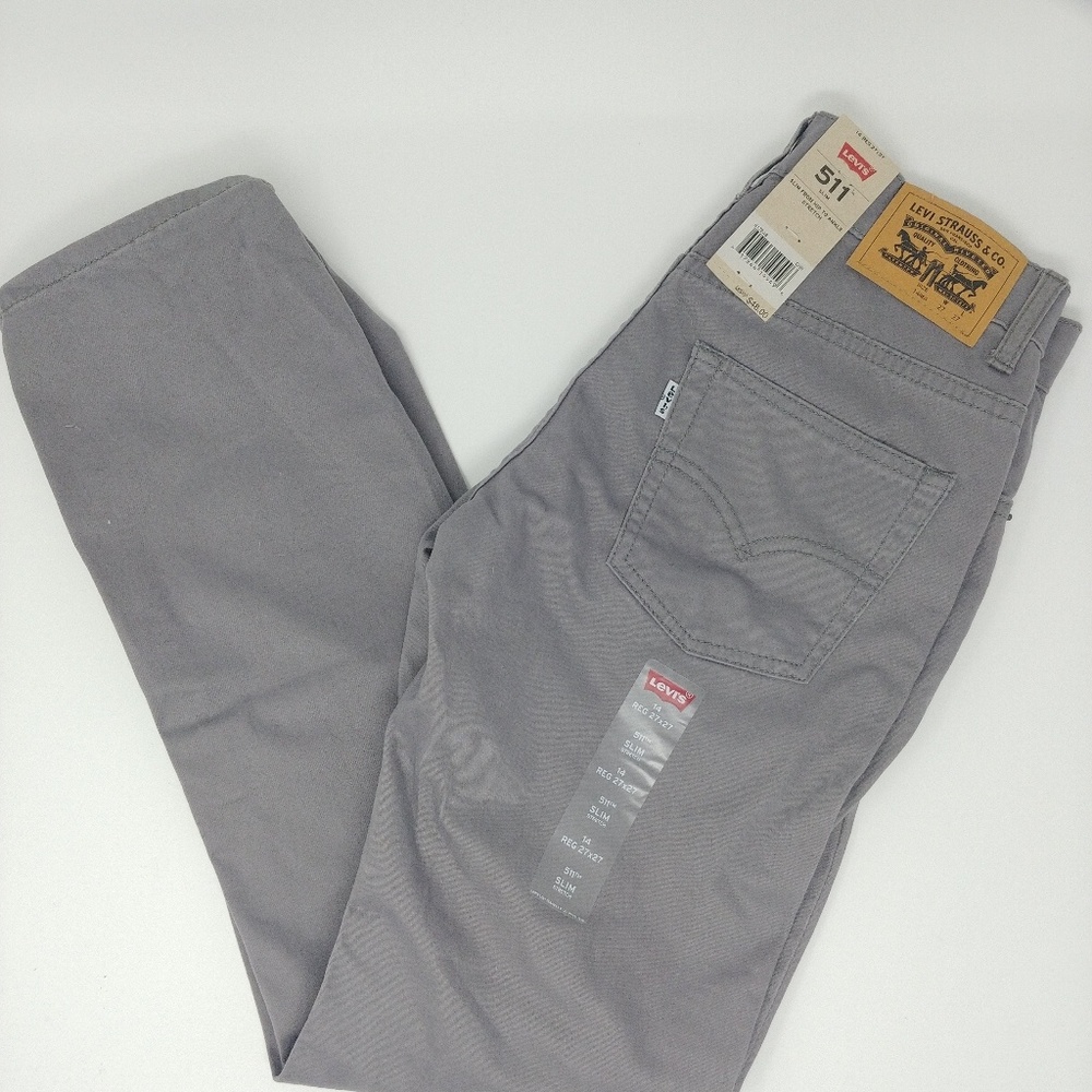 Levis 511 Boys Pants - Gray 14R